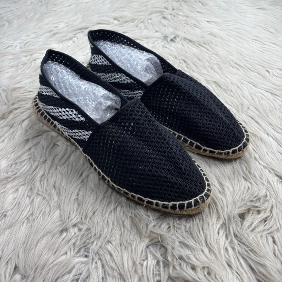 Off-White Other - Off-White Men's 12.5 Black White Striped Open Knit Espadrille Resort Beachy Boho